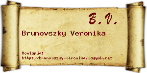 Brunovszky Veronika névjegykártya