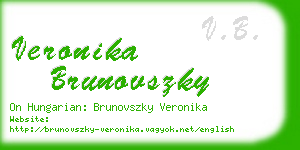 veronika brunovszky business card